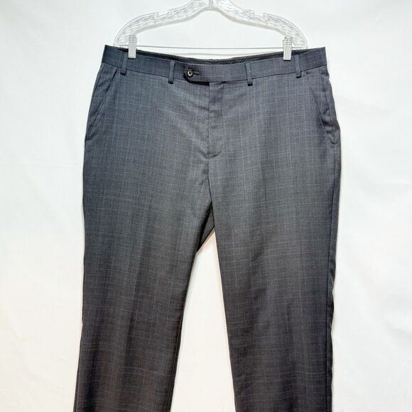 Lauren Ralph Lauren Men’s Wool Blend Dress Pants Gray 38x30 Flat Front - Picture 3 of 13